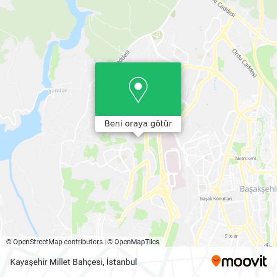 Kayaşehir Millet Bahçesi harita