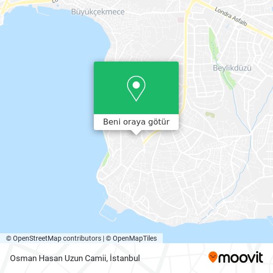 Osman Hasan Uzun Camii harita