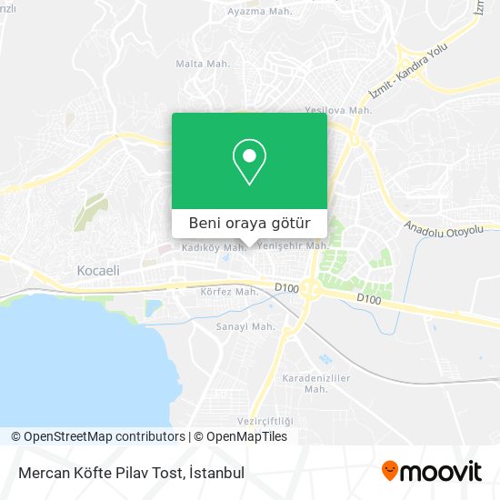 Mercan Köfte Pilav Tost harita
