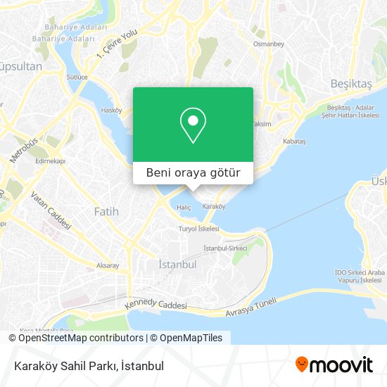 Karaköy Sahil Parkı harita