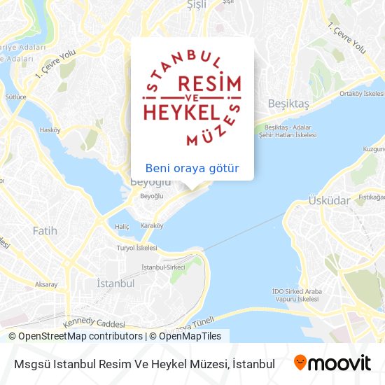 Msgsü Istanbul Resim Ve Heykel Müzesi harita