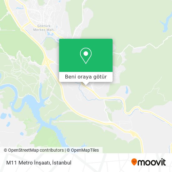 M11 Metro İnşaatı harita