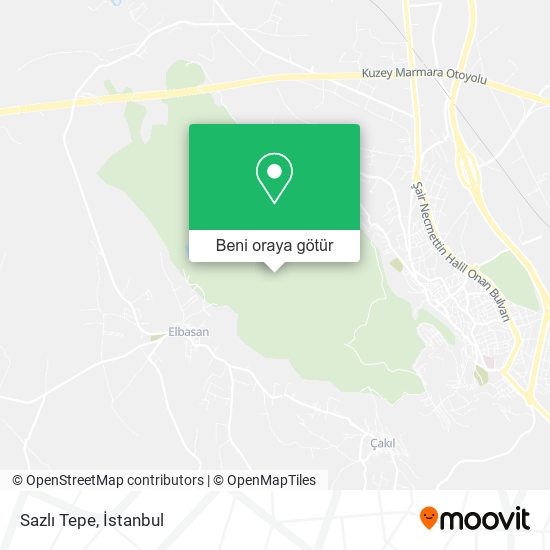 Sazlı Tepe harita