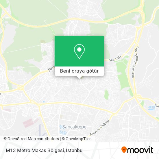 M13 Metro Makas Bölgesi harita