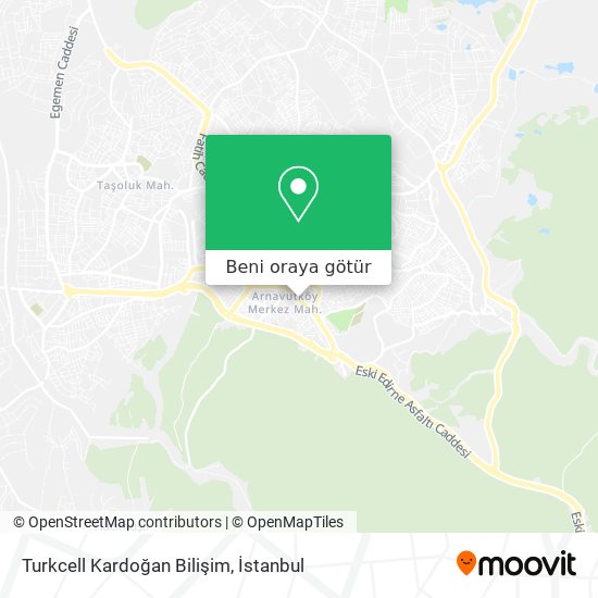 Turkcell Kardoğan Bilişim harita