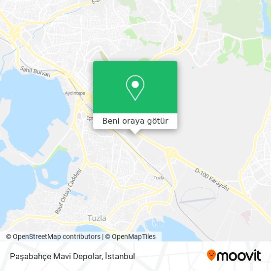 Paşabahçe Mavi Depolar harita