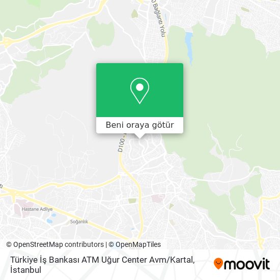 Türkiye İş Bankası ATM Uğur Center Avm / Kartal harita