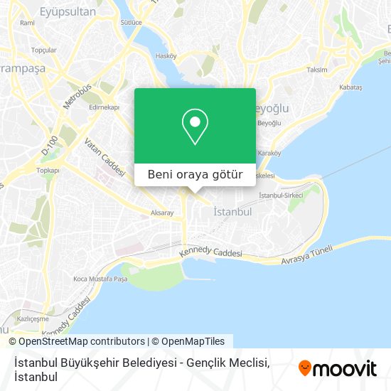 İstanbul Büyükşehir Belediyesi - Gençlik Meclisi harita