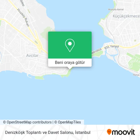 Denizköşk Toplantı ve Davet Salonu harita