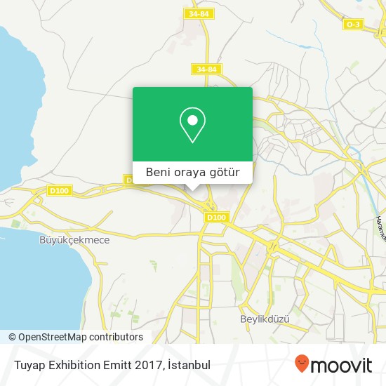 Tuyap Exhibition Emitt 2017 harita