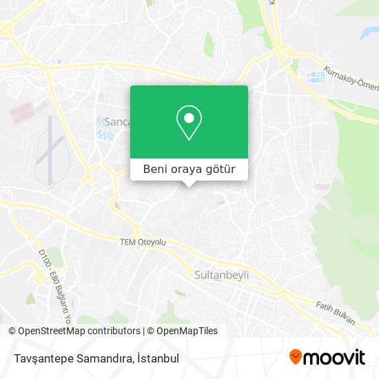 Tavşantepe Samandıra harita