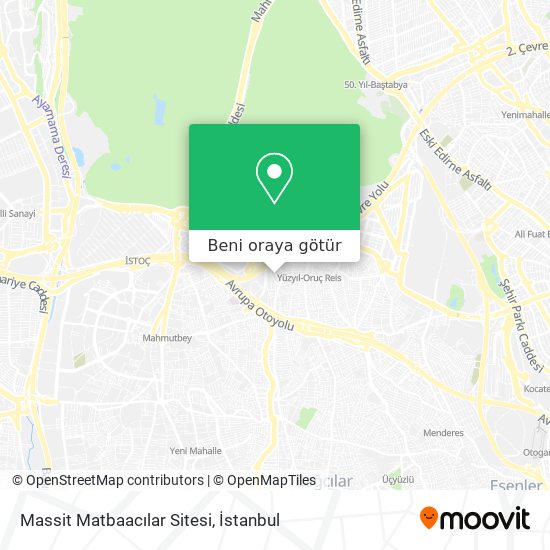 Massit Matbaacılar Sitesi harita