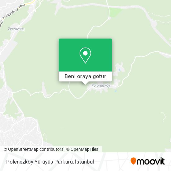 Polenezköy Yürüyüş Parkuru harita