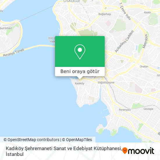 Kadıköy Şehremaneti Sanat ve Edebiyat Kütüphanesi harita
