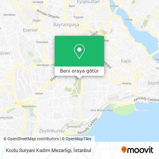 Kozlu Suryani Kadim Mezarligi harita