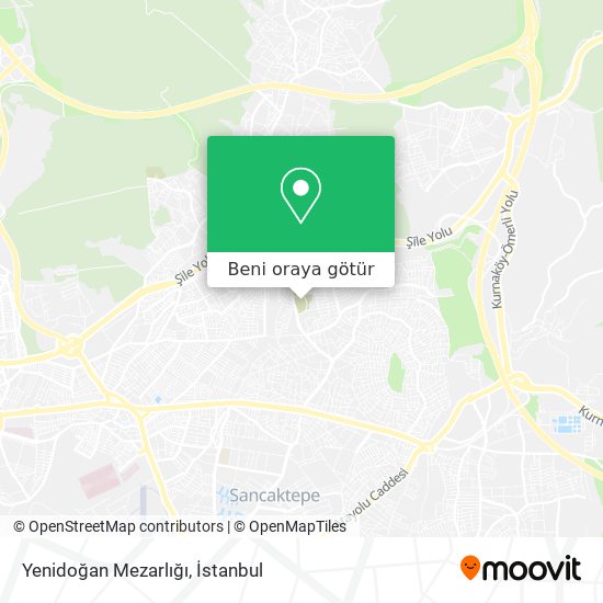 Yenidoğan Mezarlığı harita