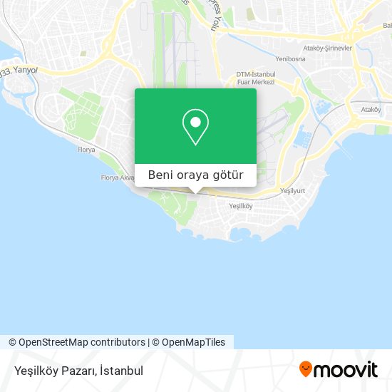 Yeşilköy Pazarı harita