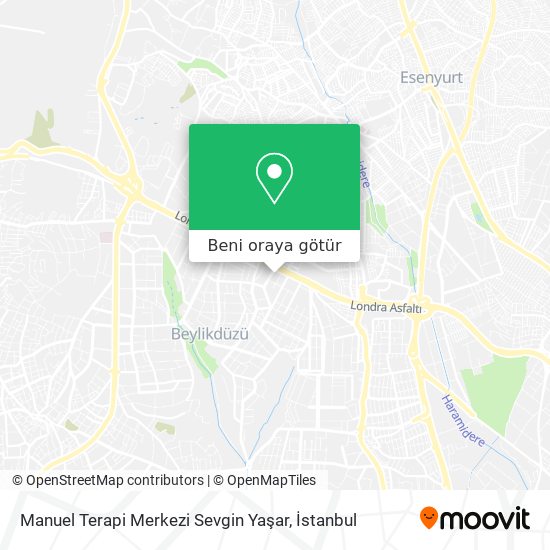Manuel Terapi Merkezi Sevgin Yaşar harita