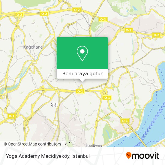 Yoga Academy Mecidiyeköy harita