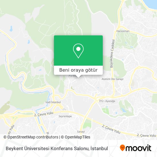 Beykent Üniversitesi Konferans Salonu harita