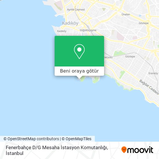 Fenerbahçe D / G Mesaha İstasyon Komutanlığı harita