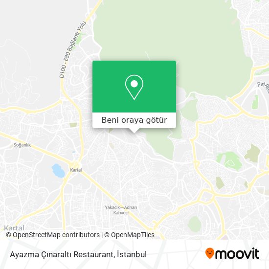 Ayazma Çınaraltı Restaurant harita