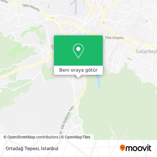 Ortadağ Tepesi harita