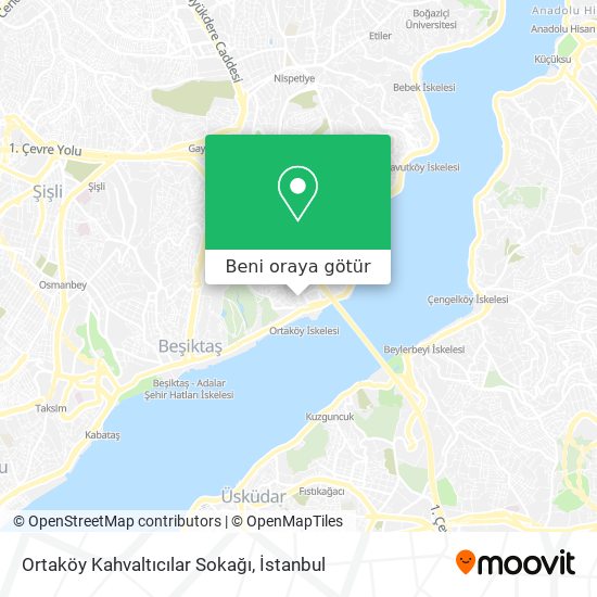 Ortaköy Kahvaltıcılar Sokağı harita