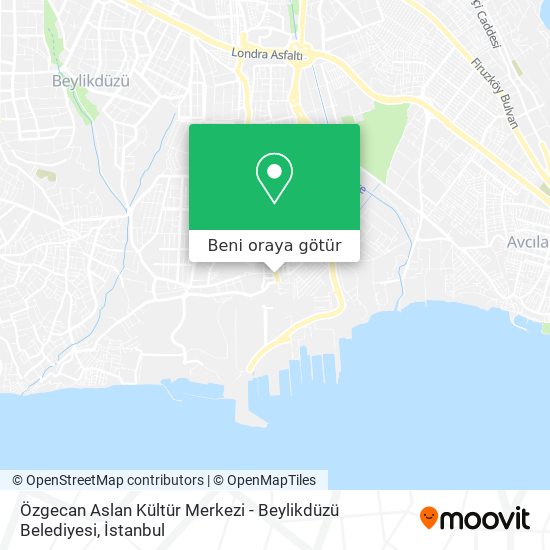 Özgecan Aslan Kültür Merkezi - Beylikdüzü Belediyesi harita