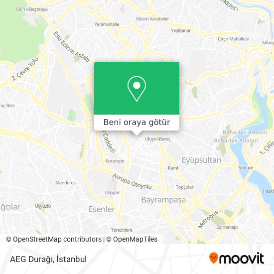 AEG Durağı harita