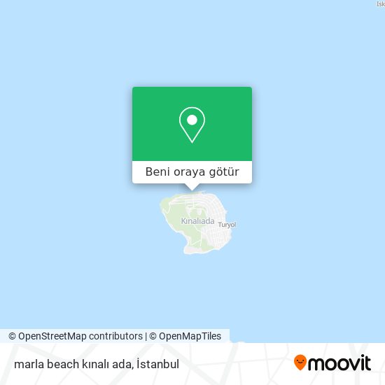 marla beach kınalı ada harita
