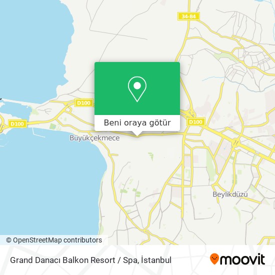 Grand Danacı Balkon Resort / Spa harita