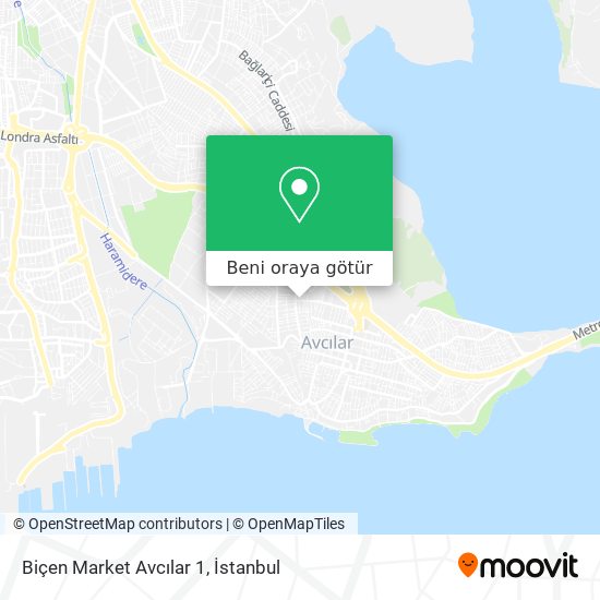 Biçen Market Avcılar 1 harita