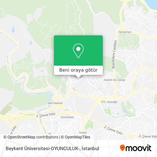 Beykent Üniversitesi-OYUNCULUK- harita