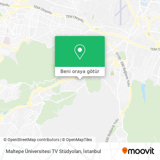 Maltepe Üniversitesi TV Stüdyoları harita