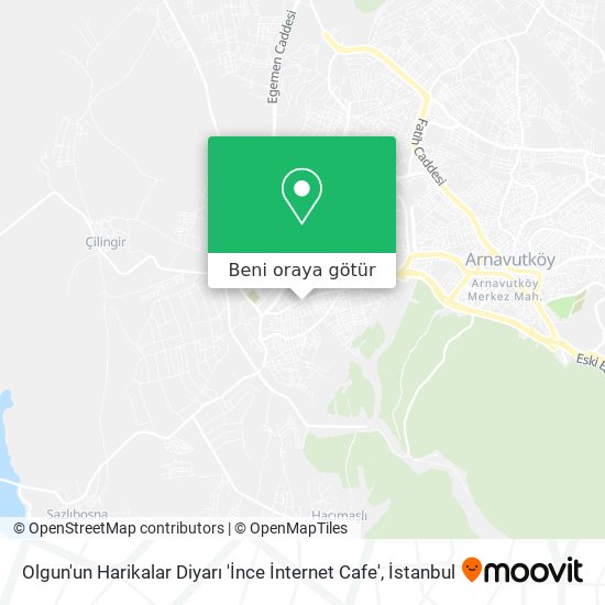 Olgun'un Harikalar Diyarı 'İnce İnternet Cafe' harita