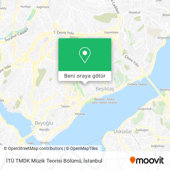 İTÜ TMDK Müzik Teorisi Bölümü harita