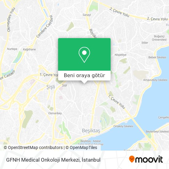 GFNH Medical Onkoloji Merkezi harita