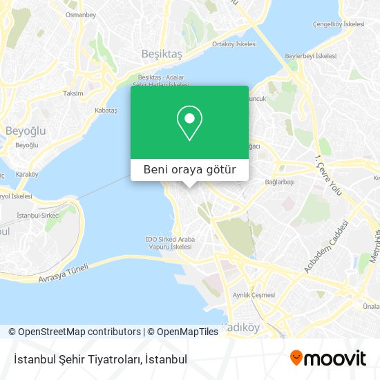 İstanbul Şehir Tiyatroları harita
