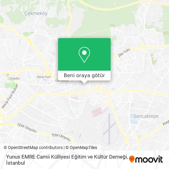 Yunus EMRE Camii Külliyesi Eğitim ve Kültür Derneği harita