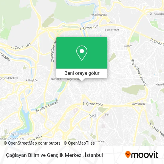 Çağlayan Bilim ve Gençlik Merkezi harita
