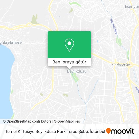 Temel Kırtasiye Beylikdüzü Park Teras Şube harita