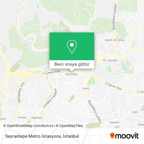 Seyrantepe Metro İstasyonu harita