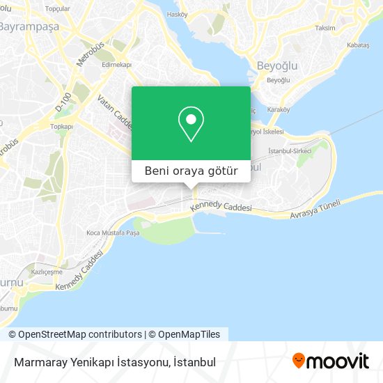 Marmaray Yenikapı İstasyonu harita