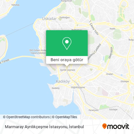 Marmaray Ayrılıkçeşme İstasyonu harita