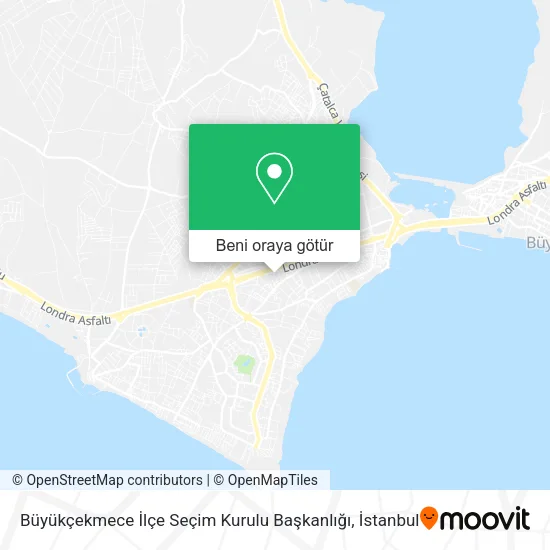 Büyükçekmece İlçe Seçim Kurulu Başkanlığı harita