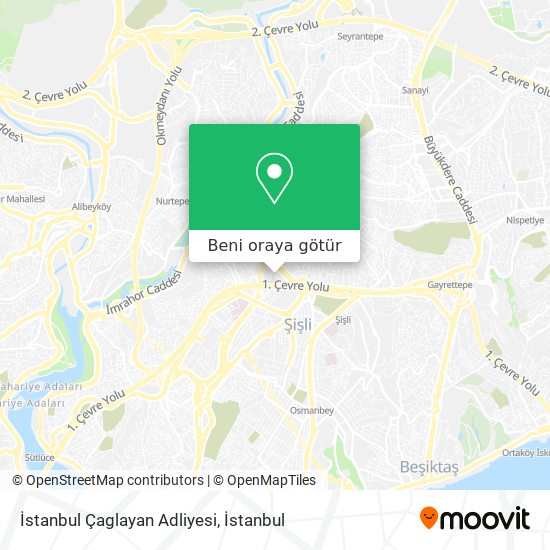 İstanbul Çaglayan Adliyesi harita