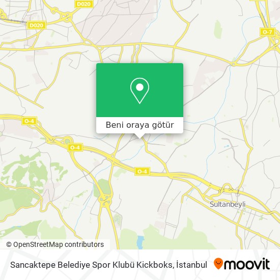Sancaktepe Belediye Spor Klubü Kickboks harita