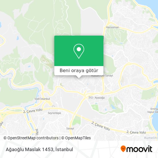 Ağaoğlu Maslak 1453 harita