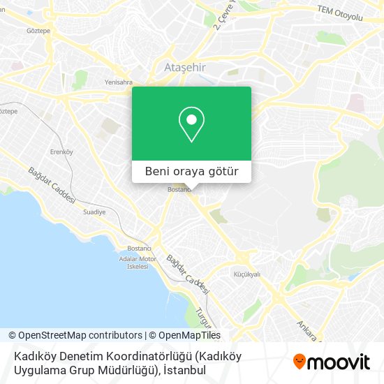 Kadıköy Denetim Koordinatörlüğü (Kadıköy Uygulama Grup Müdürlüğü) harita